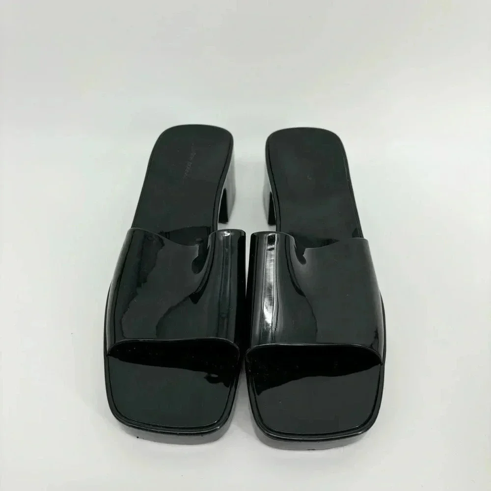 French Connection Women Slip On Open Tow Heel Sandal Size 11
